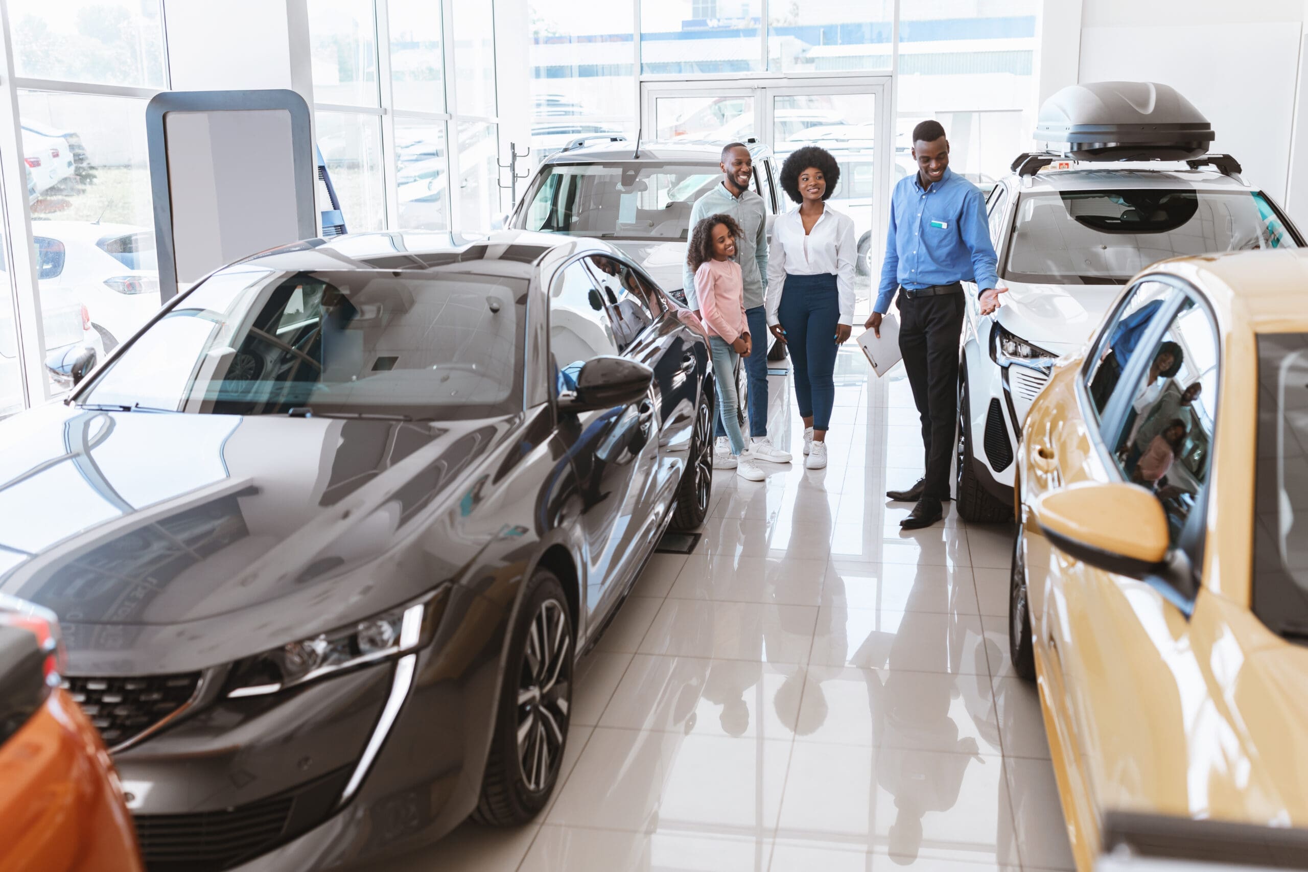 Urgent Car Credit Happy Family